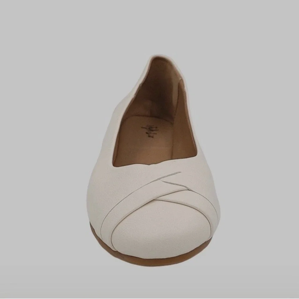 Style &‎ Co. Women's 11M SENNETTE Ivory Flats Comfort Ballet Preppy Casual NEW